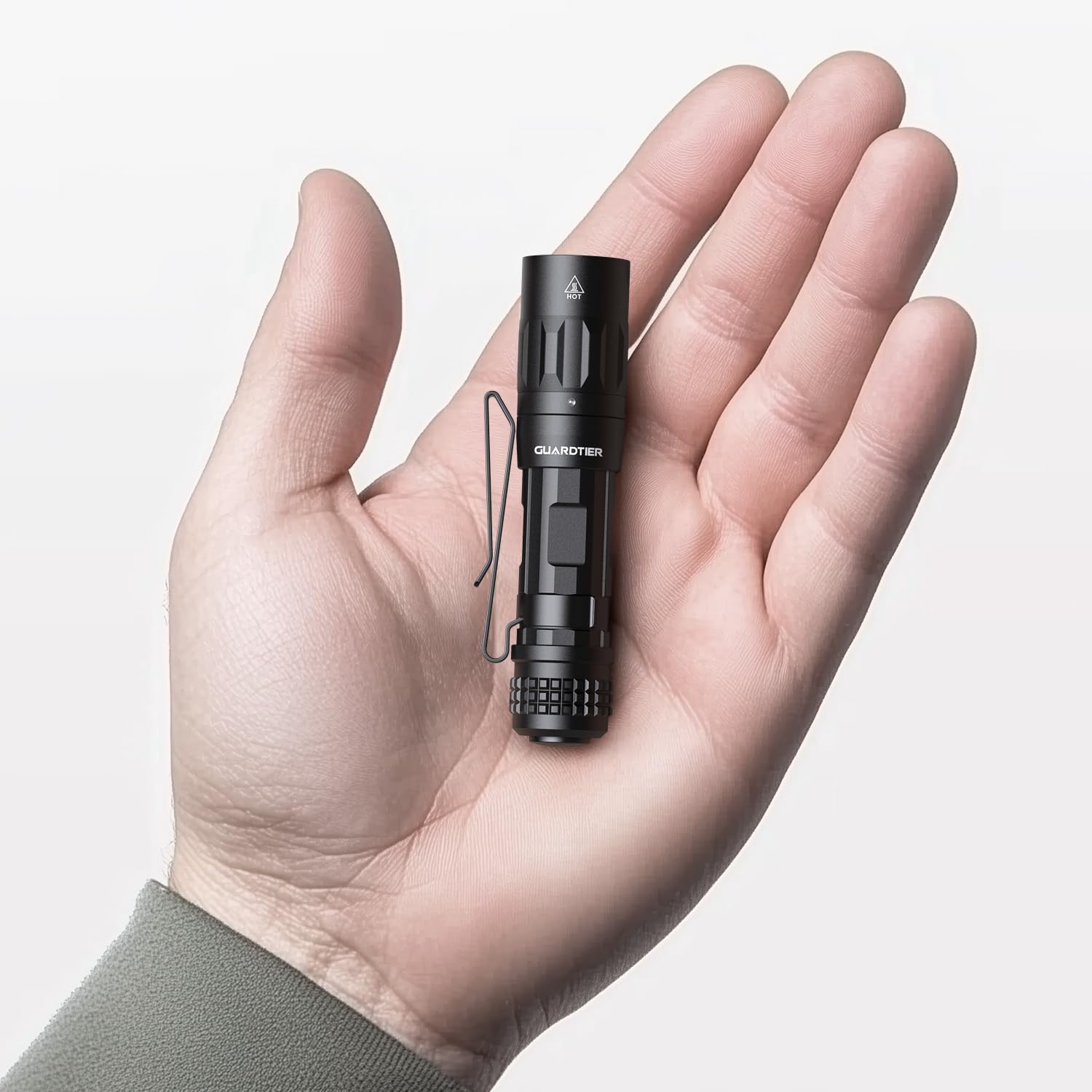 Guardtier M70 EDC Flashlight 1100 Lumens, USB-C Rechargeable Pocket Light with Clip, 5 Modes Compact LED Light for Campin...