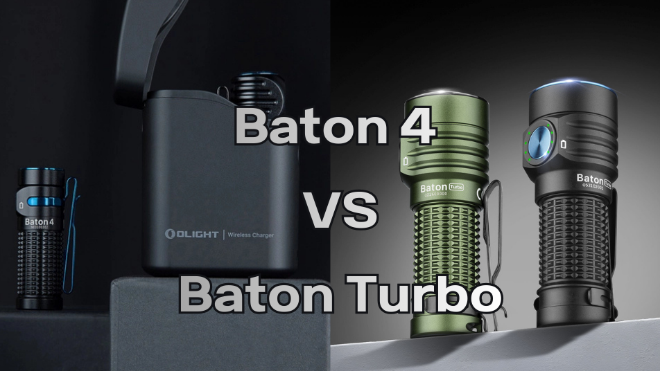 Olight Baton 4 vs Baton Turbo: Best EDC Flashlight?