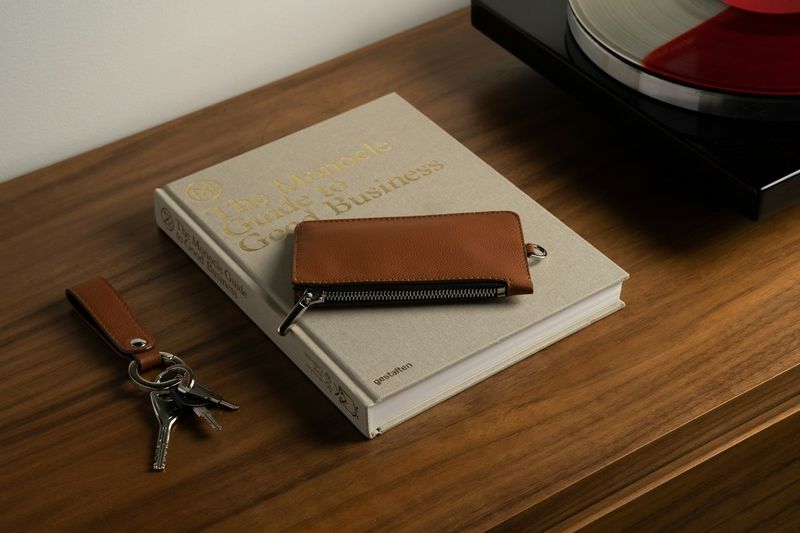 EDC wallet and keychain pocket dump showing everyday carry essentials