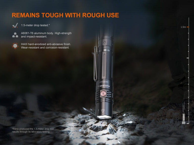 Fenix PD36R V2 Tactical LED Flashlight - Texas Flag Cerakote Finish - Fenix Store