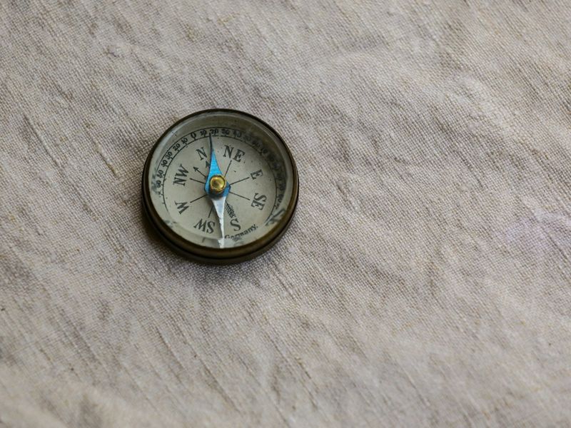 Simple antique compass found in my grandfather's office.