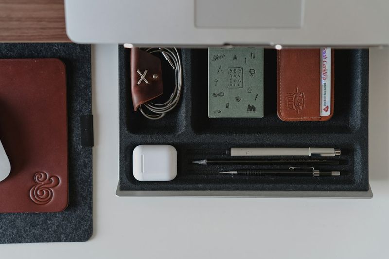 office edc desk drawer organizer for backup supplies