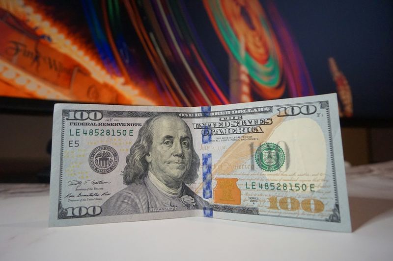 Folded cash for quick access carry like a money clip