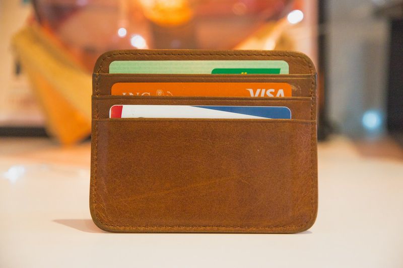 Slim card wallet for college EDC